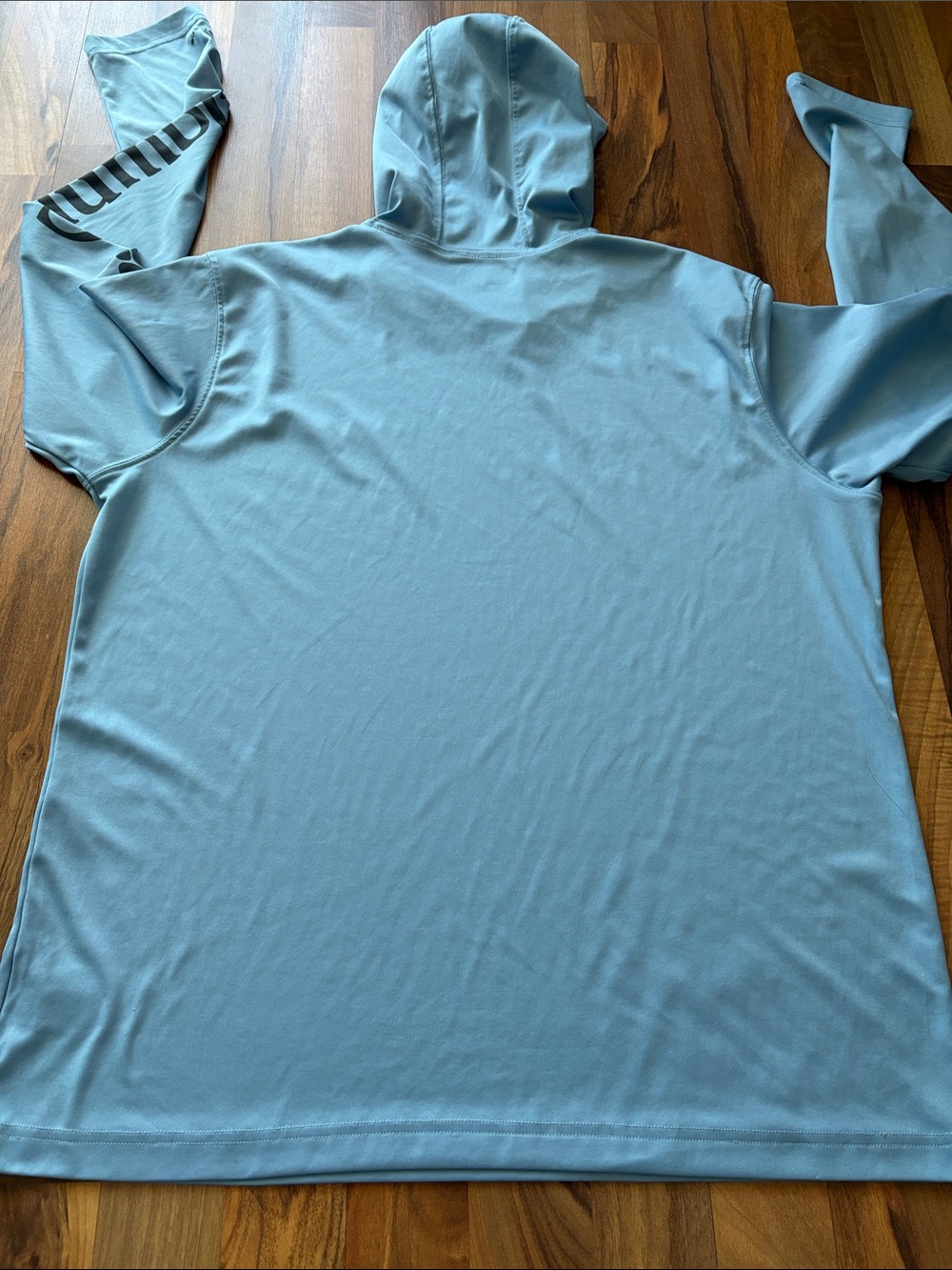 Columbia Men’s Sky Blue Hooded Long-Sleeve Performance Shirt Size L - Picture 8 of 11